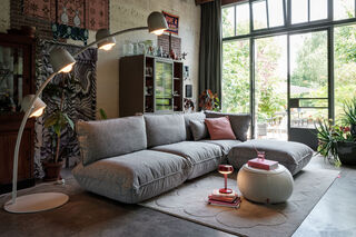 Sumo Corner Seat Mingle Grid Stone