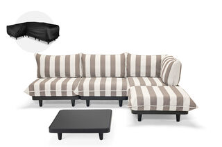 Paletti Set Large Right Stripe Cacao + Table Anthracite