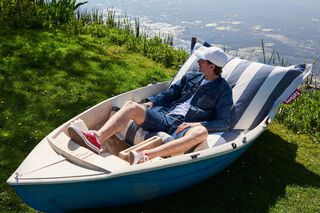 Original Outdoor Stripe Ocean Blue