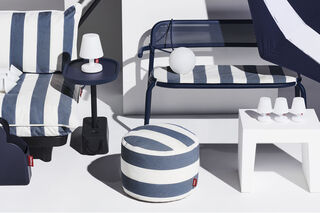 Point Outdoor Stripe Ocean Blue