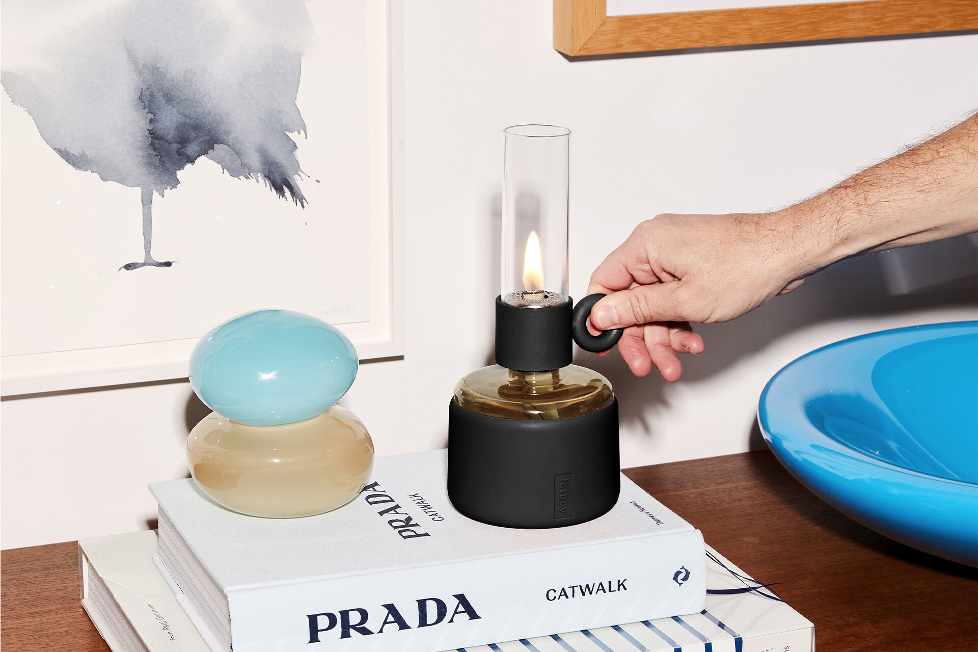 Flamtastique XS: small oil lantern, sleek design | Fatboy