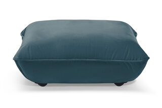 Sumo Hocker Velvet Petrol