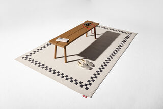 Carpretty Grand Check Border Anthracite/Creme