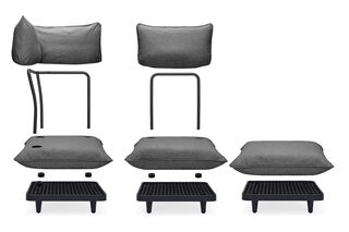 Paletti Set Medium Rock Grey + Table Light Grey