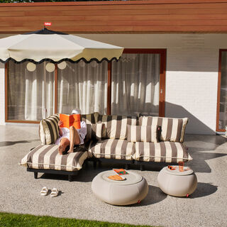 Paletti Set Large Left Stripe Cacao + Table Anthracite