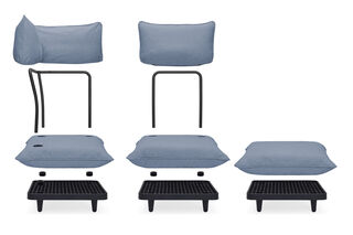 Paletti Hocker Seat Storm Blue