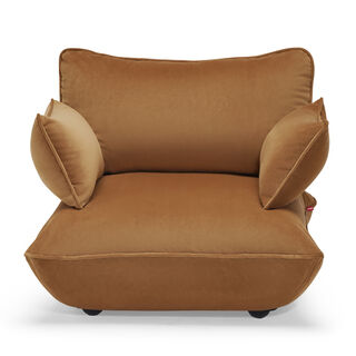 Sumo Loveseat Velvet Almond