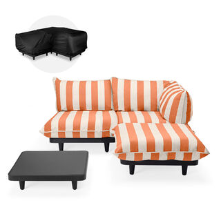 Paletti Set Medium + Table RIGHT Stripe Orange Creme