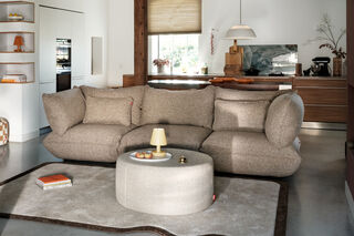 Puff Pillow Boucle Brown