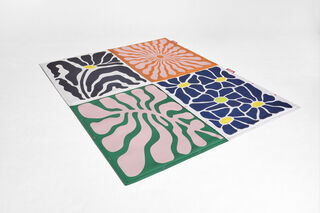 Flying Carpet Botanic Creme/black