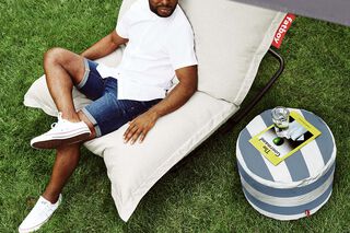 Point Outdoor Stripe Ocean Blue