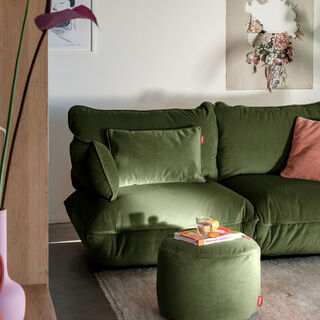 King Pillow Velvet Recycled Deep Green