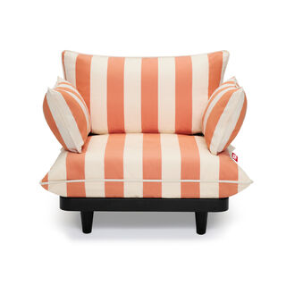 Paletti Lounge Chair Stripe Orange Creme