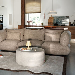 Puff Pillow Boucle Brown