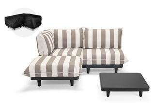 Paletti Set Medium Left Stripe Cacao + Table Anthracite