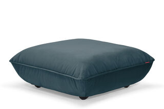 Sumo Hocker Velvet Petrol