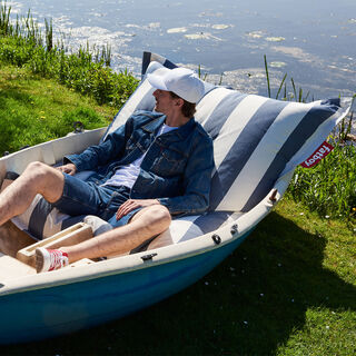 Original Outdoor Stripe Ocean Blue