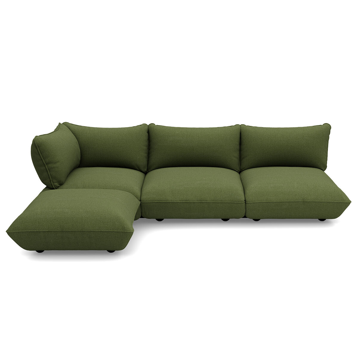 Sumo Corner Sofa Boucle Leaf Green