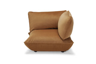 Sumo Corner Seat Velvet Almond