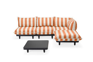 Paletti Set Large + Table RIGHT Stripe Orange Creme