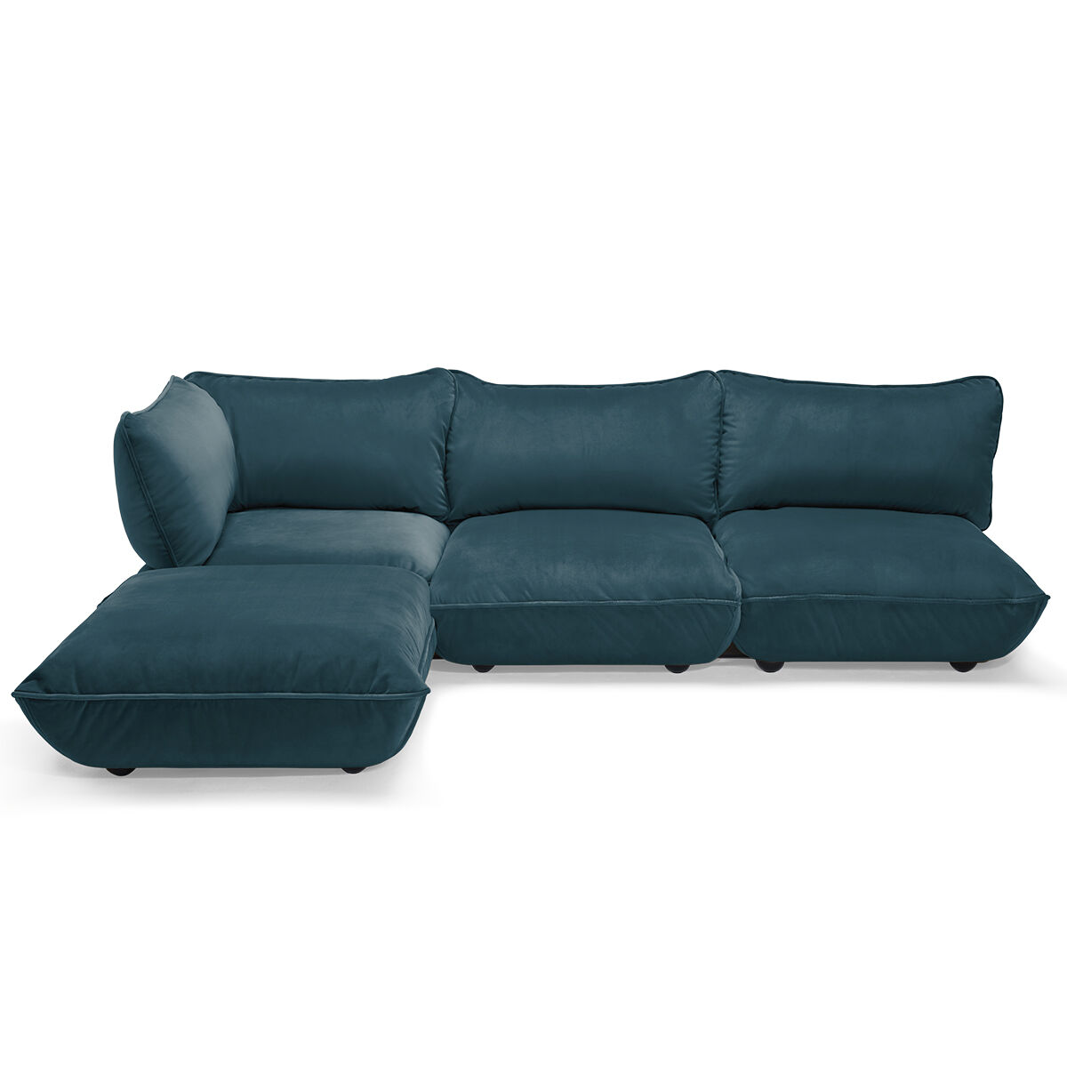 Sumo Corner Sofa Velvet Petrol