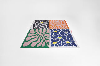 Flying Carpet Liquid Flower Orange/pink