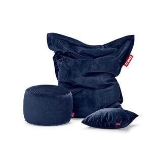 Original slim velvet dark blue
