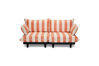 Paletti Lounge Sofa Stripe Orange Creme