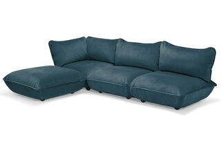 Sumo Corner Sofa Velvet Petrol