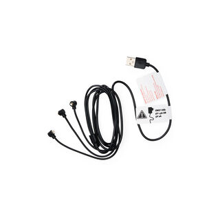 Charging cable 3x magnetic 6 mm pogopin (black 1.3 m)