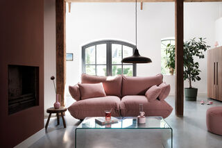 Sumo Corner Seat Left Cord Soft Pink