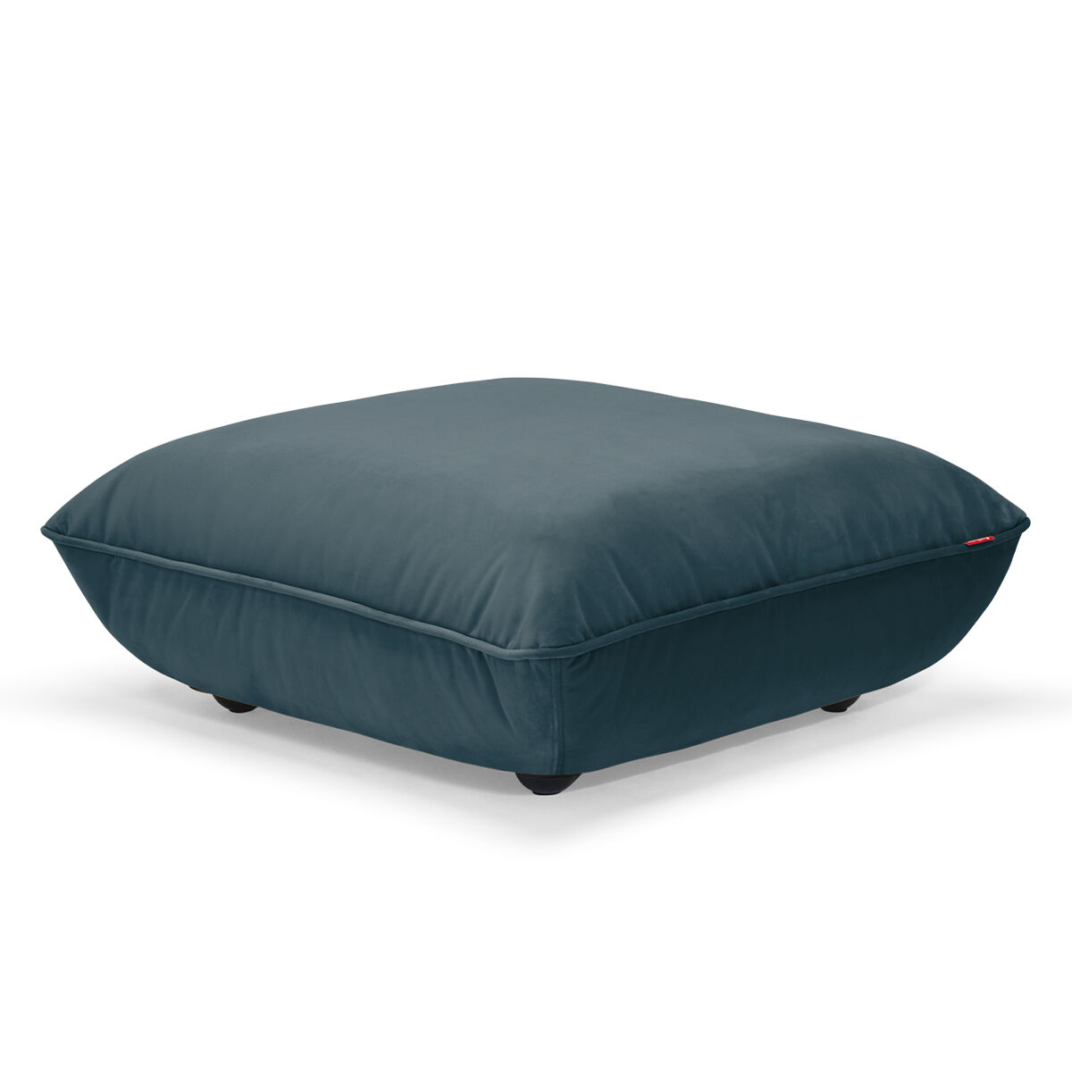 Sumo Hocker Velvet Petrol