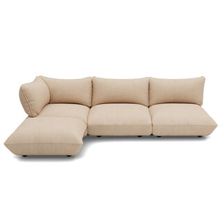 Sumo Corner Sofa Left Cord Recycled Beige