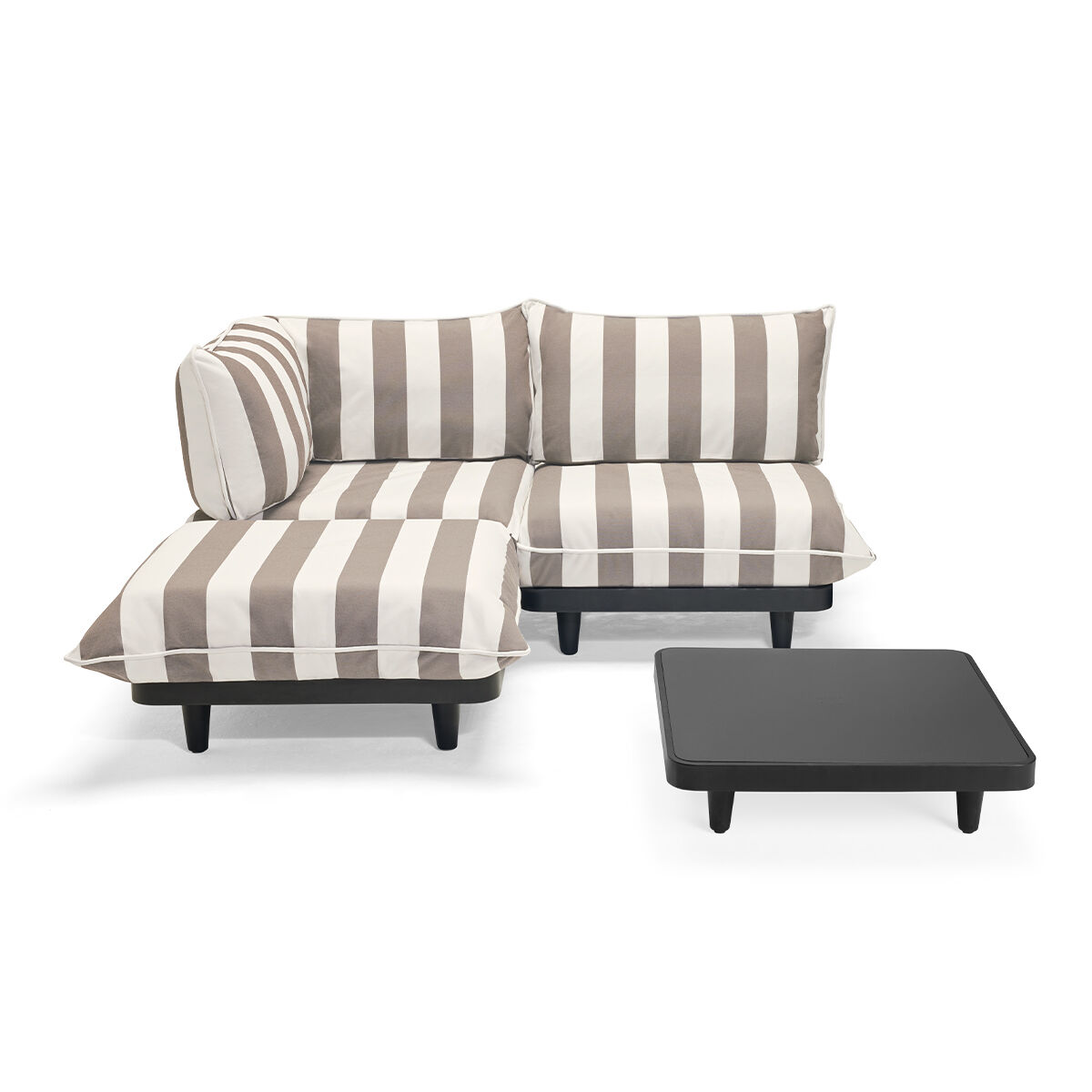 Paletti Set Medium Left Stripe Cacao + Table Anthracite